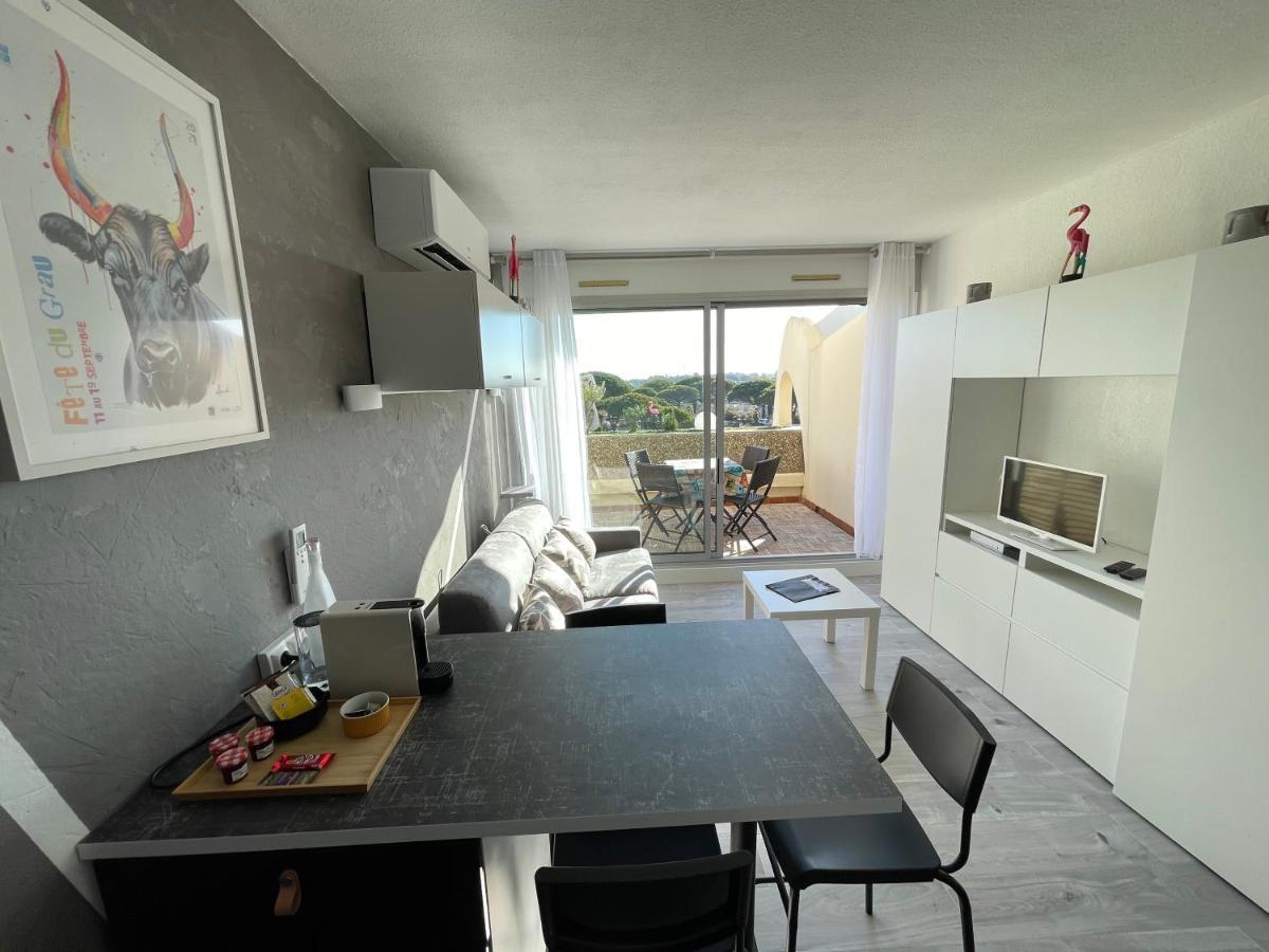 Superbe Studio, Terrasse, Piscine, Parking Le Grau-du-Roi Exteriör bild